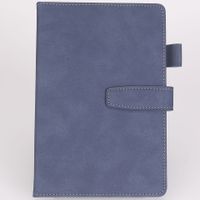 1 Piece Solid Color Class Learning School Pu Leather Casual Notebook sku image 2