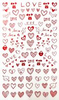 Valentine's Day French Style Solid Color Cartoon Heart Shape Pet Nail Decoration Accessories 1 Piece sku image 6