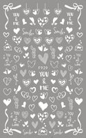 Valentinstag Französische Art Einfarbig Karikatur Herzform Haustier Nagel Accessoires 1 Stück sku image 10