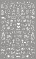Valentinstag Französische Art Einfarbig Karikatur Herzform Haustier Nagel Accessoires 1 Stück sku image 7