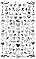 Valentine's Day French Style Solid Color Cartoon Heart Shape Pet Nail Decoration Accessories 1 Piece sku image 11