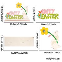 Easter Cute Letter Wood Indoor Party Festival Ornaments sku image 3