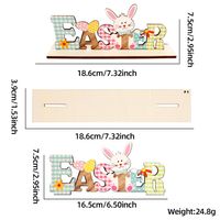 Easter Cute Letter Wood Indoor Party Festival Ornaments sku image 2