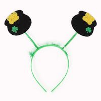 St. Patrick Cute Shamrock Plastic Daily Party Festival Headband main image 3