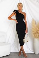 Women's Sheath Dress Party Dress Elegant Classic Style Collarless Sleeveless Solid Color Knee-length Banquet Evening Party main image 5