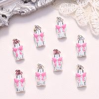 Valentine's Day Retro Simple Style Lipstick Bow Knot Metal Nail Decoration Accessories 1 Piece main image 4