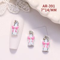 Valentine's Day Retro Simple Style Lipstick Bow Knot Metal Nail Decoration Accessories 1 Piece sku image 7