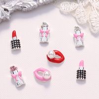 Valentine's Day Retro Simple Style Lipstick Bow Knot Metal Nail Decoration Accessories 1 Piece main image 3