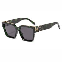 Streetwear Solid Color Pc Square Full Frame Men's Sunglasses sku image 3