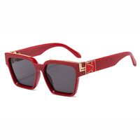 Streetwear Solid Color Pc Square Full Frame Men's Sunglasses sku image 2