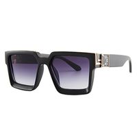 Streetwear Solid Color Pc Square Full Frame Men's Sunglasses sku image 14