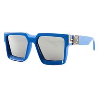 Streetwear Solid Color Pc Square Full Frame Men's Sunglasses sku image 10