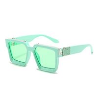 Streetwear Solid Color Pc Square Full Frame Men's Sunglasses sku image 22