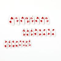 Valentine's Day Sweet Heart Shape Plastic Nail Patches 1 Set main image 4