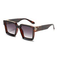 Streetwear Solid Color Pc Square Full Frame Men's Sunglasses sku image 16