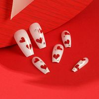 Valentine's Day Sweet Heart Shape Plastic Nail Patches 1 Set main image 2