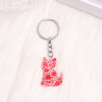 Casual Letter Heart Shape Stainless Steel Printing Valentine's Day Bag Pendant Keychain main image 5