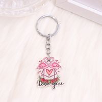 Casual Letter Heart Shape Stainless Steel Printing Valentine's Day Bag Pendant Keychain sku image 9