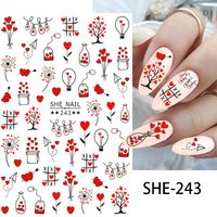 Valentine's Day Sweet Heart Shape Pet Nail Decoration Accessories 1 Piece sku image 8