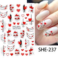 Valentine's Day Sweet Heart Shape Pet Nail Decoration Accessories 1 Piece sku image 2