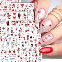 Valentine's Day Sweet Heart Shape Pet Nail Decoration Accessories 1 Piece main image 1