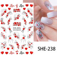 Valentine's Day Sweet Heart Shape Pet Nail Decoration Accessories 1 Piece sku image 3