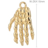 Hip-hop Skull Hand Stainless Steel Plating Jewelry Accessories main image 2
