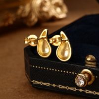 Einfacher Stil Pendeln Wassertropfen Sterling Silber Überzug 18 Karat Vergoldet Überzogen Mit Rhodium Frau Ohrringe Halskette main image 6