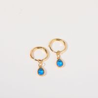 1 Pair Simple Style Water Droplets Plating Inlay Copper Zircon 18k Gold Plated Drop Earrings sku image 11