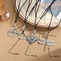 Retro Commute Round Alloy Plating Silver Plated Women's Pendant Necklace main image 7