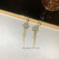 1 Pair Fashion Geometric Plating Inlay Alloy Artificial Rhinestones Artificial Pearls Zircon 14k Gold Plated Drop Earrings sku image 13