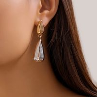 1 Pair Elegant Simple Style Water Droplets Plating Alloy Drop Earrings main image 2