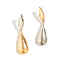 1 Pair Elegant Simple Style Water Droplets Plating Alloy Drop Earrings main image 4