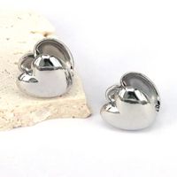1 Pair Simple Style Heart Shape Plating Copper Gold Plated Silver Plated Ear Cuffs main image 3