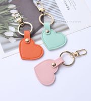 Cute Heart Shape Pu Leather Keychain main image 2
