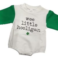 St. Patrick Cute Shamrock Cotton Baby Rompers main image 2