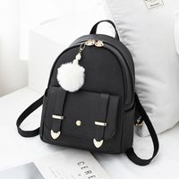 Waterproof Solid Color Casual Daily Shopping Women's Backpack sku image 2