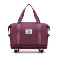 Women's Oxford Cloth Solid Color Basic Dumpling Shape Zipper Travel Bag sku image 4