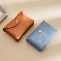 Women's Solid Color Leather Buckle Coin Purses main image 2
