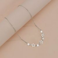 Elegant Simple Style Pentagram Alloy Plating Hollow Out Women's Necklace main image 6