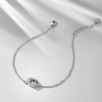 Elegant Einfacher Stil Doppelring Sterling Silber Überzug Armbänder main image 10