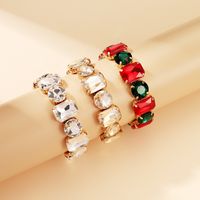 Glam Luxurious Round Square Heart Shape Artificial Crystal Alloy Wholesale Bracelets main image 3