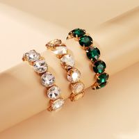 Glam Luxurious Round Square Heart Shape Artificial Crystal Alloy Wholesale Bracelets main image 4