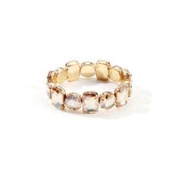 Glam Luxurious Round Square Heart Shape Artificial Crystal Alloy Wholesale Bracelets sku image 3