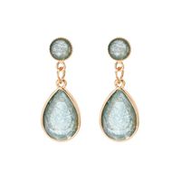 1 Pair IG Style Water Droplets Plating Inlay Alloy Acrylic Drop Earrings main image 5