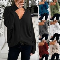 Fashion New V-neck Sweater Women's Long-sleeved Top Wholesale main image 1