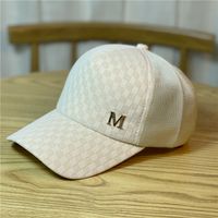 Unisex Casual Simple Style Letter Embroidery Metal Button Curved Eaves Short Brim Baseball Cap sku image 3