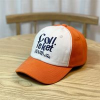 Unisex Casual Simple Style Letter Embroidery Metal Button Curved Eaves Short Brim Baseball Cap main image 8