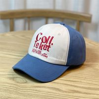 Unisex Casual Simple Style Letter Embroidery Metal Button Curved Eaves Short Brim Baseball Cap sku image 9