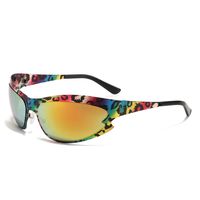 Sports Camouflage Pc Special-shaped Mirror Full Frame Men's Sunglasses main image 5